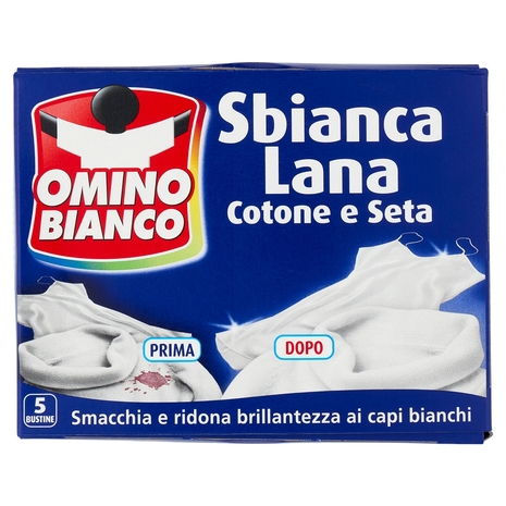 Omino Bianco Sbianca Lana Cotone e Seta 5 x 20 g
